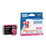 （まとめ買い）エプソン EPSON IJインクカートリッジ ICM65 マゼンタ 【×4セット】
