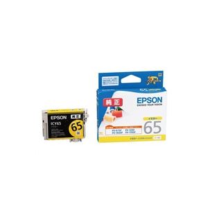 （まとめ買い）エプソン EPSON IJインクカートリッジ ICY65 イエロー 【×4セット】