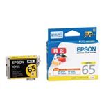 （まとめ買い）エプソン EPSON IJインクカートリッジ ICY65 イエロー 【×4セット】