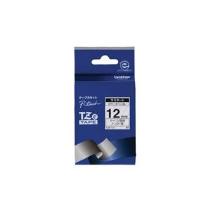 （まとめ買い）ブラザー工業 文字テープ TZe-131透明に黒文字 12mm 【×3セット】