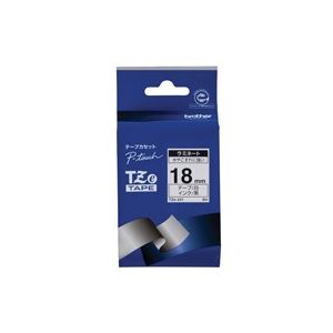 （まとめ買い）ブラザー工業 文字テープ TZe-241白に黒文字 18mm 【×3セット】