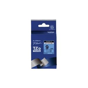 （まとめ買い）ブラザー工業 文字テープ TZe-521青に黒文字 9mm 【×3セット】