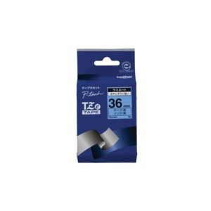 （まとめ買い）ブラザー工業 文字テープ TZe-561青に黒文字 36mm 【×2セット】