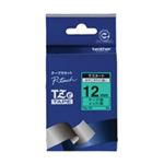 （まとめ買い）ブラザー工業 文字テープ TZe-731緑に黒文字 12mm 【×3セット】