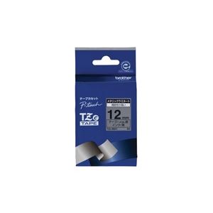 （まとめ買い）ブラザー工業 文字テープ TZe-M931銀に黒文字 12mm 【×3セット】