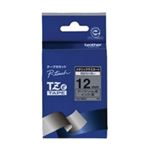 （まとめ買い）ブラザー工業 文字テープ TZe-M931銀に黒文字 12mm 【×3セット】