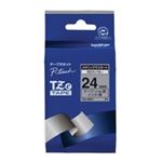 （まとめ買い）ブラザー工業 文字テープ TZe-M951銀に黒文字 24mm 【×2セット】