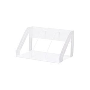（まとめ買い）LIHITLAB ブックスタンド A-7345-0 白 【×2セット】