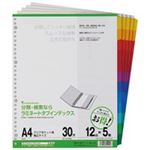 （まとめ買い）マルマン ラミネートタブインデックス12山5組LT3012F 【×3セット】