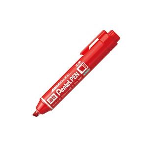 （まとめ買い）ぺんてる ハンディぺんてるペン平芯太字 赤 NXN60-B 【×20セット】
