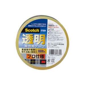 （まとめ買い）スリーエム 3M 透明梱包用テープ 375SN 【×10セット】