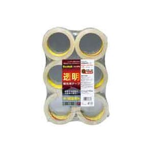 （まとめ買い）スリーエム 3M 透明梱包用テープ 6巻 313 6PN 【×3セット】