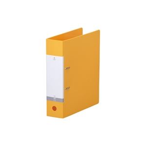 （まとめ買い）LIHITLAB D型リングファイル A4S G2280-5 黄 【×10セット】