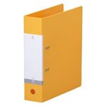（まとめ買い）LIHITLAB D型リングファイル A4S G2280-5 黄 【×10セット】