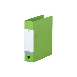 （まとめ買い）LIHITLAB D型リングファイル A4S G2280-6 黄緑 【×10セット】