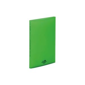 （まとめ買い）LIHITLAB クリヤーブック クリアブック A4S 黄緑 N5040-6 【×10セット】