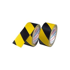 （まとめ買い）ダイヤテックス 安全標示テープ トラ50mm×25m TT-06-YB 【×6セット】