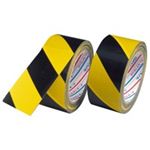 （まとめ買い）ダイヤテックス 安全標示テープ トラ50mm×25m TT-06-YB 【×6セット】