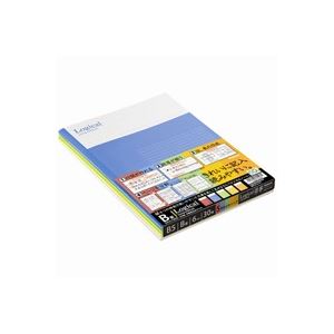 （まとめ買い）ナカバヤシ ロジカルノートセミB5 B罫5冊 ノ-B501B-5P 【×30セット】