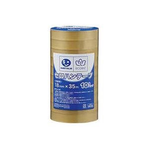 （まとめ買い）ジョインテックス セロハンテープ18mm×35m10巻 B639J 【×5セット】