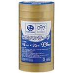 （まとめ買い）ジョインテックス セロハンテープ18mm×35m10巻 B639J 【×5セット】
