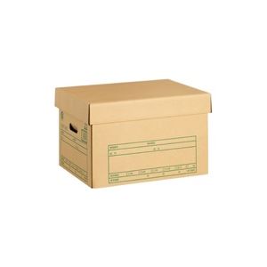 （まとめ買い）プラス 文書保存箱フタ式 DN-302 【×10セット】