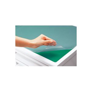 （まとめ買い）プラス 抗菌デスクマットOAタイプ1.5mm 450X600 【×2セット】