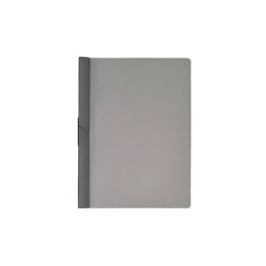 （まとめ買い）プラス スライドクリップファイル FS-141PH 濃灰 【×20セット】