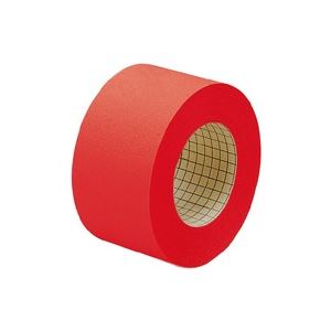 （まとめ買い）プラス 紙クロステープ AT-050JC 50mm×12m 赤 【×5セット】
