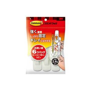 （まとめ買い）スリーエム 3M コマンドフック CM2L-6 L 6個 【×3セット】