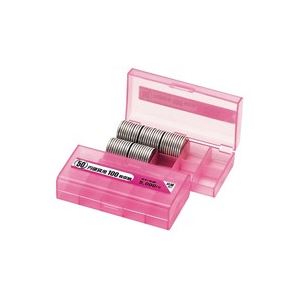 （まとめ買い）オープン工業 コインケース M-50W 50円用 収納100枚 【×20セット】