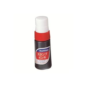 （まとめ買い）シャチハタ スタンプインキ S-1 小 赤 【×10セット】