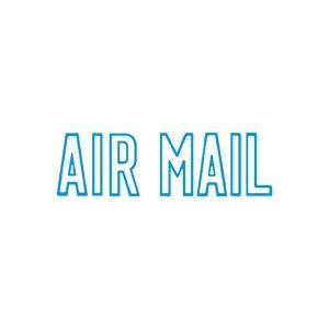 （まとめ買い）シャチハタ Xスタンパー XBN-10013 AIR MAIL 藍 【×5セット】