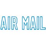 （まとめ買い）シャチハタ Xスタンパー XBN-10013 AIR MAIL 藍 【×5セット】