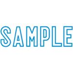 （まとめ買い）シャチハタ Xスタンパー XBN-10023 SAMPLE 藍 【×5セット】