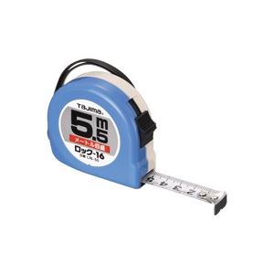 （まとめ買い）TJMデザイン ロック式巻尺 L16-55BL 5.5m 【×2セット】