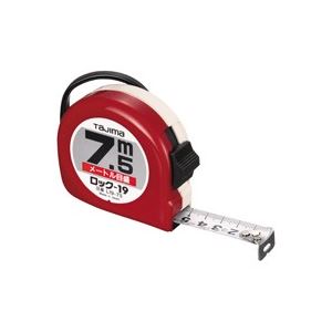 （まとめ買い）TJMデザイン ロック式巻尺 L19-75BL 7.5m 【×2セット】