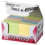 （まとめ買い）スリーエム 3M ポストイット 再生紙経費削減 7002-K 混色 【×2セット】