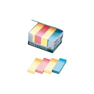 （まとめ買い）スリーエム 3M ポストイット 再生紙ふせん 5001-GK 混色 【×2セット】