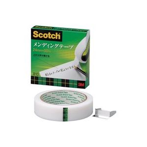 （まとめ買い）スリーエム 3M メンディングテープ 810-3-24 24mm×50m 【×5セット】