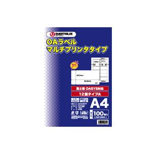 （まとめ買い）ジョインテックス OAマルチラベルA 12面100枚 A128J 【×2セット】