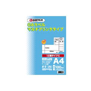 （まとめ買い）ジョインテックス OAマルチラベルC 12面100枚 A237J 【×2セット】