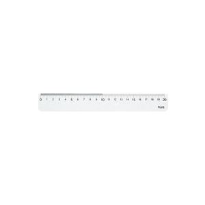 （まとめ買い）プラス 再生PET 直定規 20X2mm UDタイプ 【×20セット】