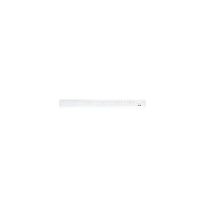 （まとめ買い）プラス 直定規 30cm×3mm厚 透明 【×20セット】
