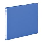 （まとめ買い）LIHITLAB スナッチファイル F-537 A4E 藍 【×10セット】