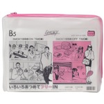 （まとめ買い）LIHITLAB クリアケース F-272 B5S マチ付 桃 【×10セット】