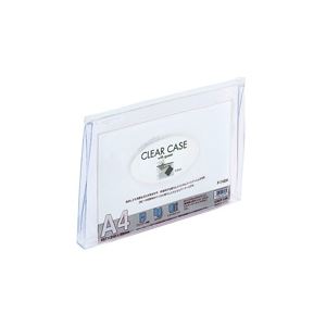 （まとめ買い）LIHITLAB クリアケース マチ付き F-74SM A4S 白 【×10セット】