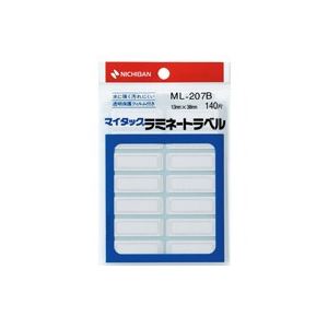 （まとめ買い）ニチバン マイタックラミネートラベル ML-207B 青枠 【×20セット】