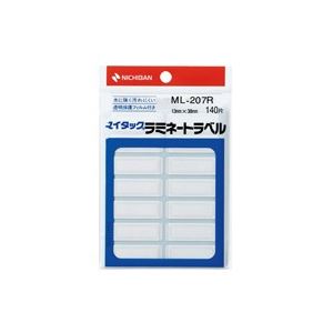 （まとめ買い）ニチバン マイタックラミネートラベル ML-207R 赤枠 【×20セット】
