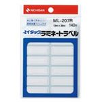 （まとめ買い）ニチバン マイタックラミネートラベル ML-207R 赤枠 【×20セット】